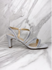 Bernadette Heels - Silver (Lotus)